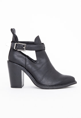 Missguided Buckle Ankle Boots Black