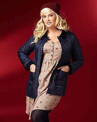 Cord Trim Quilted Jacket