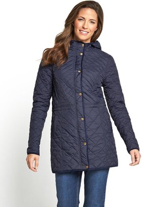 Savoir Long Line Quilted Jacket