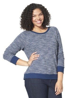Mossimo Junior's Plus-Size Long-Sleeve Pullover Top - Assorted Colors