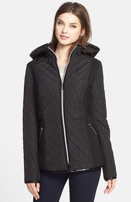 Kensie Diamond Quilted Jacket (Online Only)