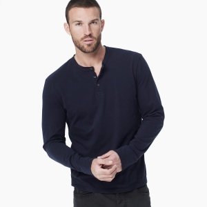 James Perse Sueded Jersey Henley