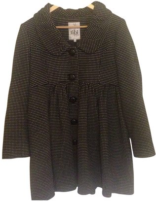 Tibi Black Wool Coat