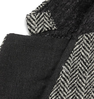 Valentino Herringbone Wool-Tweed Blazer
