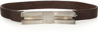 Rick Owens Textured-leather belt