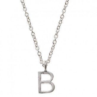 Oliver Bonas Silver Alphabet Necklace