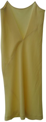 DKNY Yellow Silk Dress