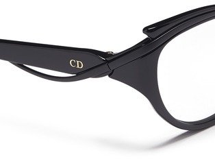 Christian Dior Curve brow bar cat eye optical glasses
