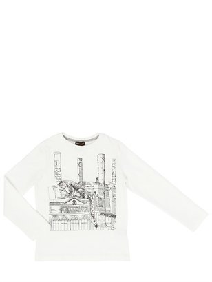 Roberto Cavalli Embroidered Cotton T-Shirt