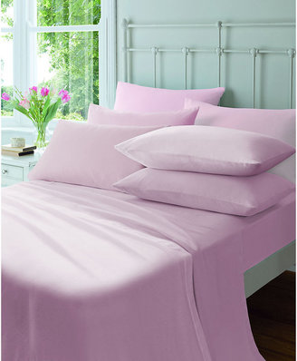Catherine Lansfield Flannelette Pink Fitted Sheet - Double.