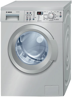 Bosch Exxcel WAQ2836SGB Freestanding Washing Machine, 8kg Load, A+++ Energy Rating, 1400rpm Spin, Silver