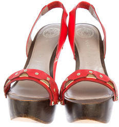 Versace Metallic Sandals