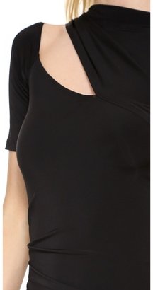 Donna Karan One Shoulder Evening Gown