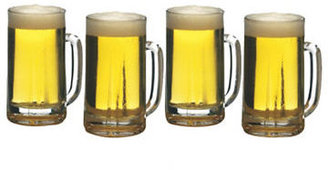Mikasa Brewmasters Collection Set Of 4 Handle Mugs - CLEAR