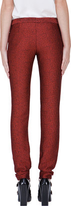 Hussein Chalayan Red Shiny Trousers
