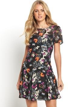 South Butterfly Print Day Dress
