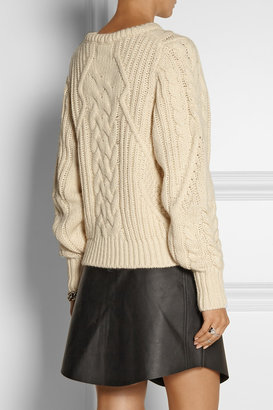 Maje Kalimnos Aran-knit sweater
