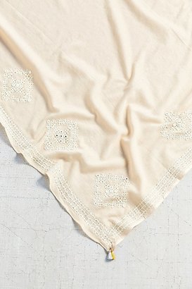 Urban Outfitters AISH Sindh Embroidered Square Scarf
