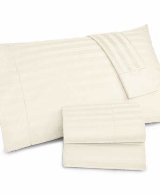 Charter Club CLOSEOUT! Damask Stripe Twin 3-pc Sheet Set, 500 Thread Count 100% Pima Cotton, Created for Macy's