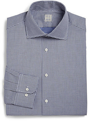 Ike Behar Regular-Fit Patterned Cotton Dress Shirt