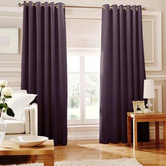 WHITEHEADS Whiteheads - Ripple Amethyst Lined Eyelet Curtains