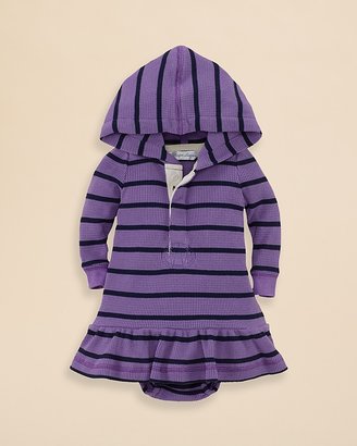Ralph Lauren Childrenswear Infant Girls' Hooded Waffleknit Dress & Bloomer - Sizes 3-9 Months