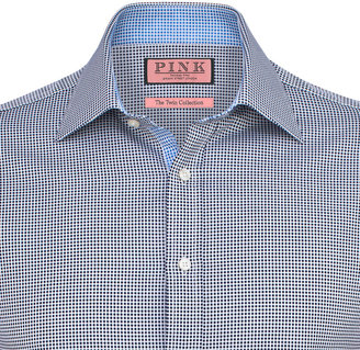 Thomas Pink Zetland Dots Slim Fit Button Cuff Shirt