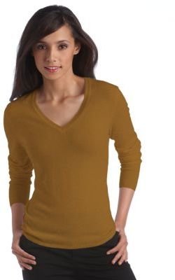 Lord & Taylor Fall Bold Collection Cashmere V-Neck Sweater