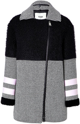 Fendi Fleece/Wool-Mohair Coat