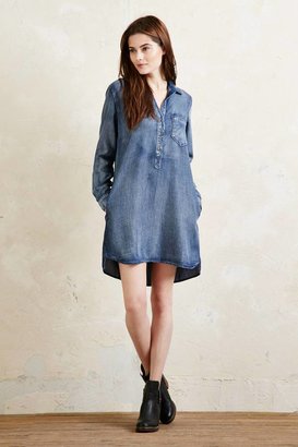 Anthropologie Iced Chambray Tunic