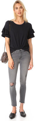 Mother Looker Skinny Ankle Fray Jeans