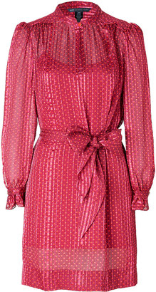 Marc by Marc Jacobs Silk Print Dress in Merlot Multi Gr. 34