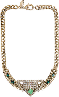 Iosselliani Gold-plated Brass Necklace in Multi