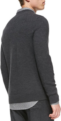 Theory Merino Crewneck Sweater, Charcoal