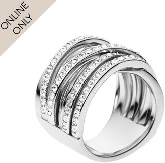 DKNY Stainless Steel Woven Whisper Ring - Ring Size M