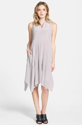Eileen Fisher V-Neck Silk Dress