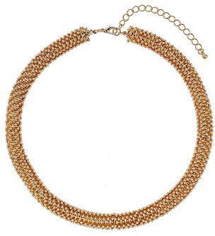 Dorothy Perkins Simple textured gold necklace