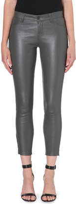 J Brand L8035 Leather Capri Skinny Cropped Jeans - for Women
