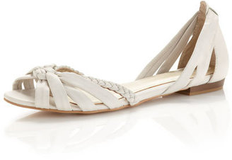 Seychelles Strappy Knotted Flat, Off White