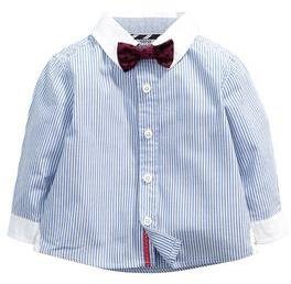 Mamas and Papas Striped Shirt With Bow Tie