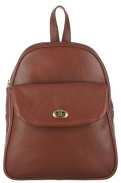 Conkca London Cognac 'Eliza' veg-tanned leather small backpack