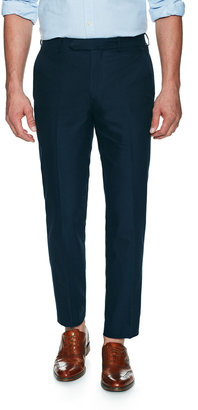 Brooks Brothers Cotton Solid Flat Front Trousers