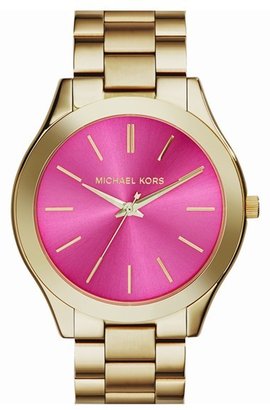 MICHAEL Michael Kors Michael Kors 'Slim Runway' Bracelet Watch, 42mm