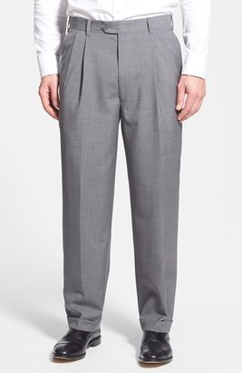JB Britches Pleated Wool Trousers