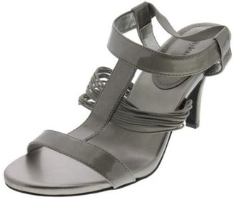 Style&Co. STYLE & CO. NEW Gray Metallic Faux Leather Heels Shoes 6.5 Medium (B,M) BHFO
