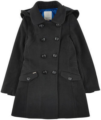 Diesel long-cut coat with a removable hood