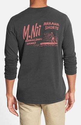 M.Nii 'Makaha' Washed Long Sleeve Graphic T-Shirt
