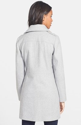 MICHAEL Michael Kors Asymmetrical Wool Blend Coat (Online Only)