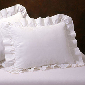 Asstd National Brand Asstd National Brand Ruffled Pillow Sham, One Size , White