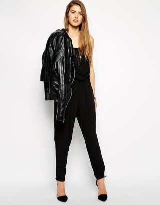 Y.A.S Sleeveless Jumpsuit with Mesh Front Panel